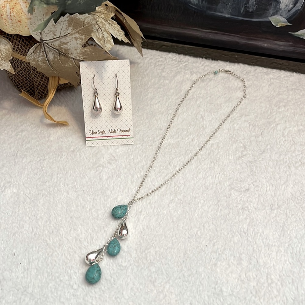 Initial Outfitters Necklace and Earring Set